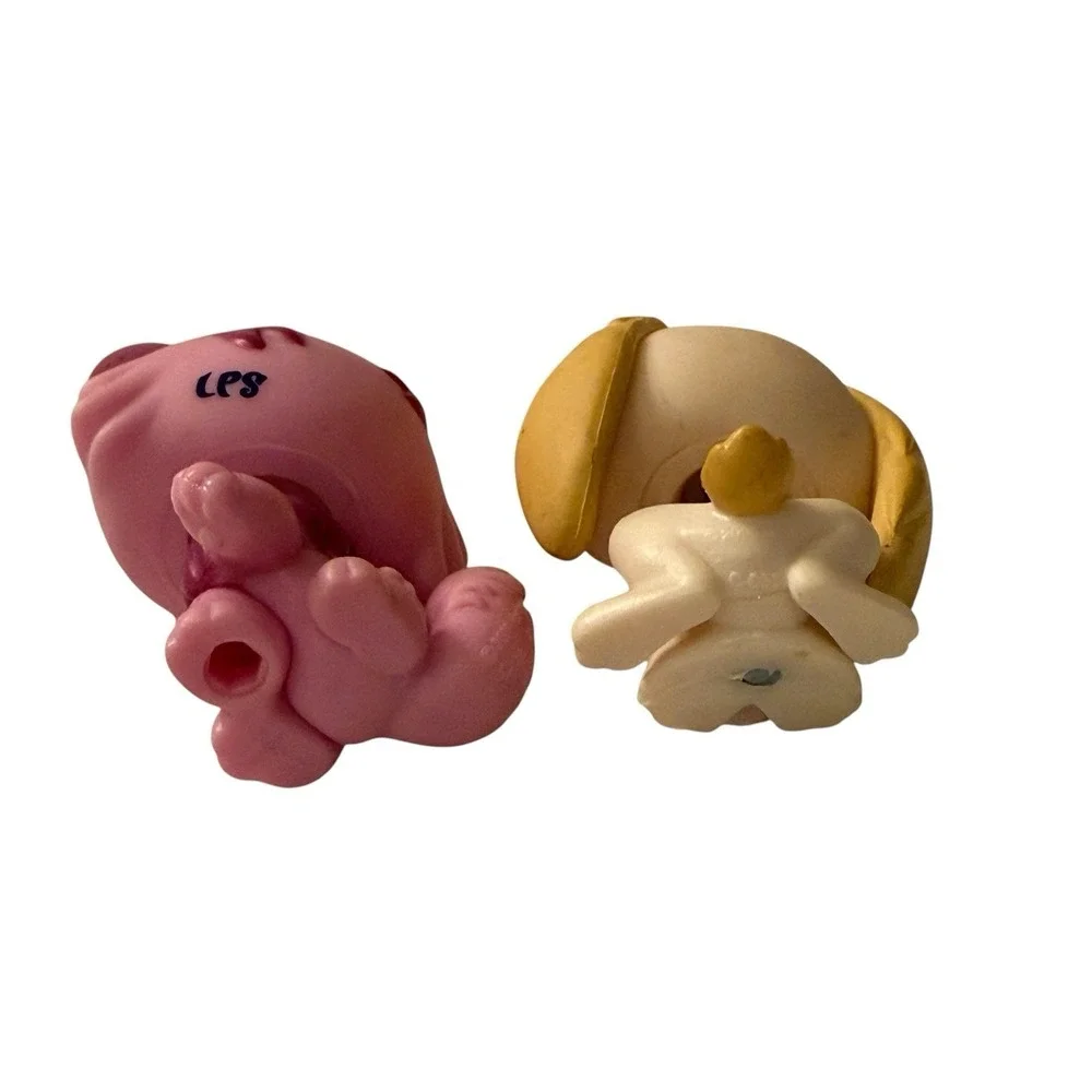 Littlest Pet Shop LPS G2 Easter Duo #2465 Wolf Cat & #2466 Lop Bunny